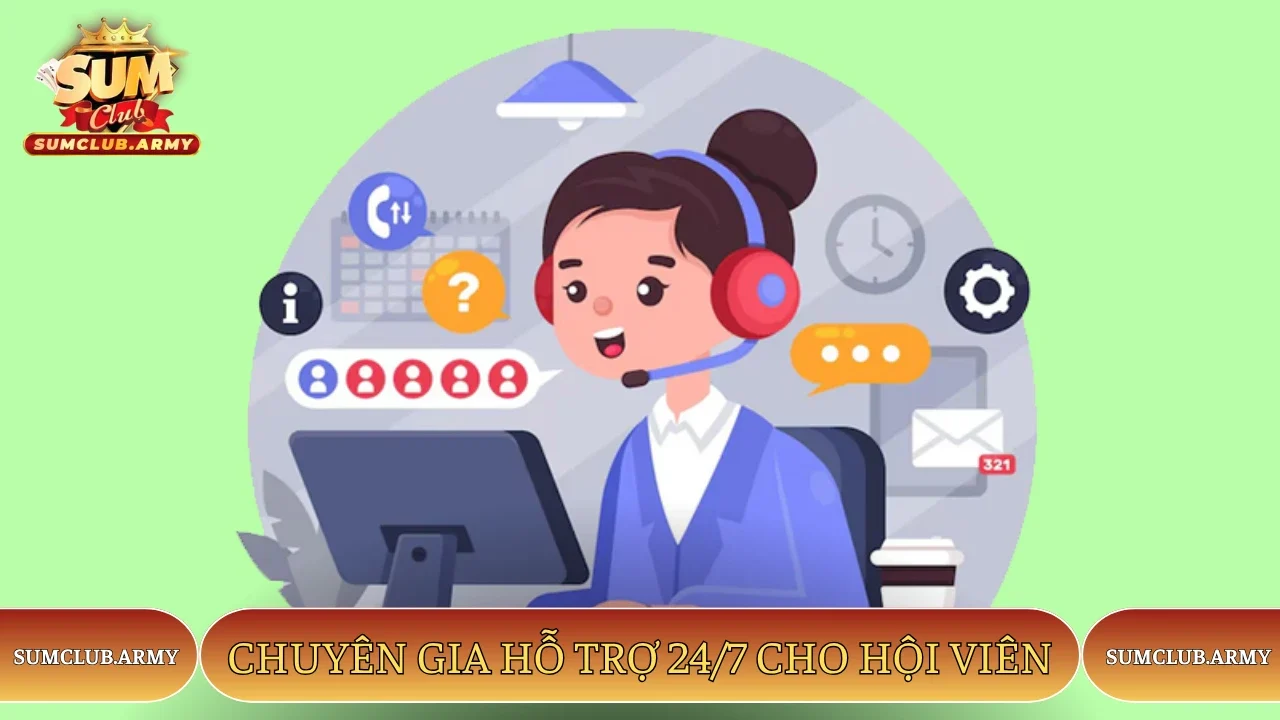 Chuyên gia hỗ trợ 24/7 cho hội viên Sumclub